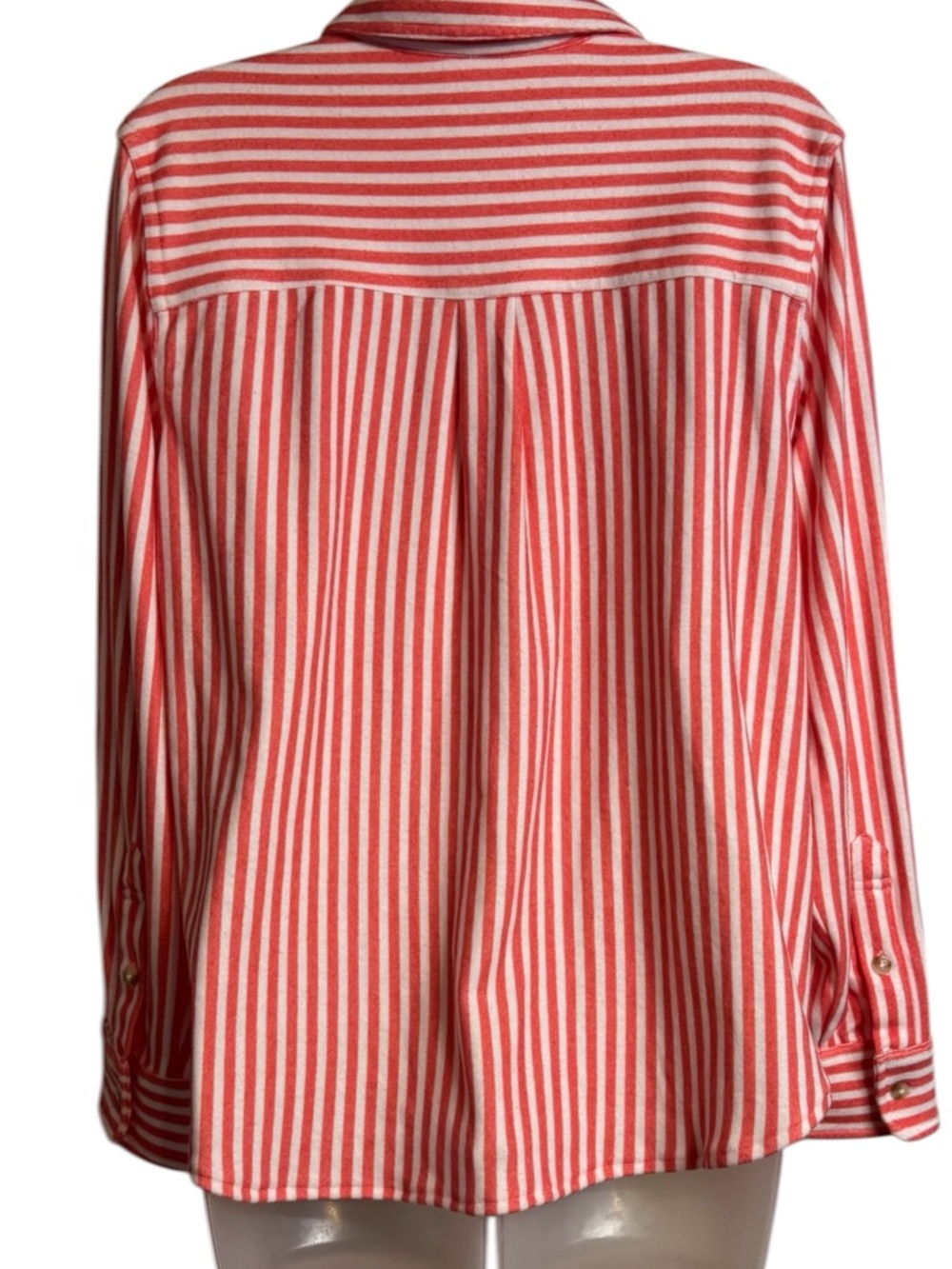 NWT RET: $78 Philosophy Poppy Red/Ivory Striped Button-Down Shirt XL/PET #CL - Picture 6 of 12
